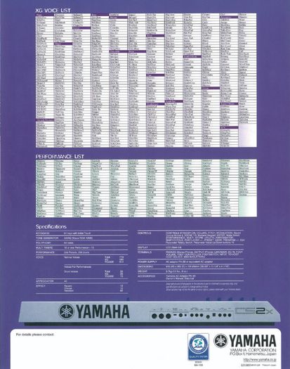 Yamaha CS2x Control Synthesizer full size 61 Keys