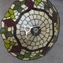 Tiffany style lamp with stained glass shade. Image 3