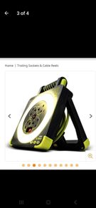Masterplug Pro XT Work Light Cable Reel 240V 13A 4-Socket 5m