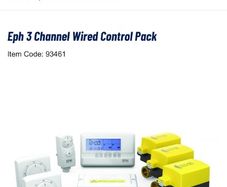 EPH 3 channel heating controls