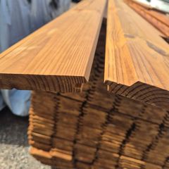 Pine Thermowood cladding T&G (33m2) left!