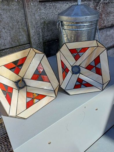 Vintage Stained Glass Shades