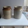 Two Vintage Stoneware storage Jars Image 3