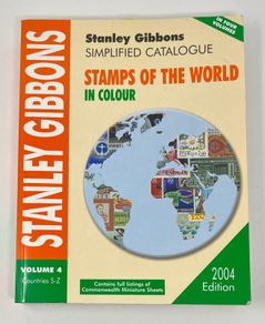 Stanley Gibbons Simplified Stamp Catalogue of the World in Colour 2004 Volume 4 Countries S-Z (SAAR to Zululand).