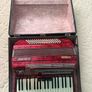 Vintage Settimio Soprani 80 Bass Piano Accordion, Red Pearl, Made in Italy, with Case Image 3
