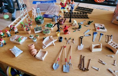 Miniature gardening items/ tools for dolls house - or fairy garden