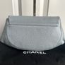 Baby blue Chanel half moon wallet on a chain Image 4