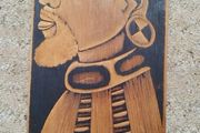 Picture burned wood art