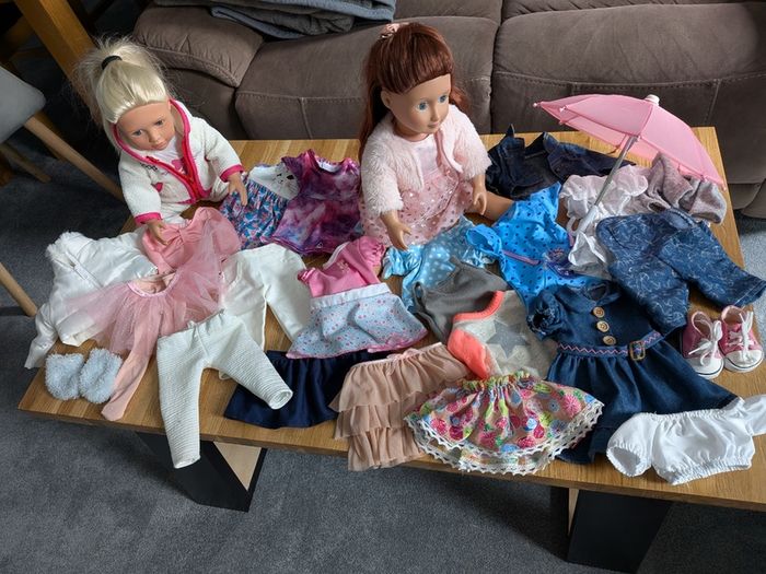 Our generation 2 dolls and clothes