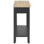 Console Table Black 110x35x80 cm Wood Image 6