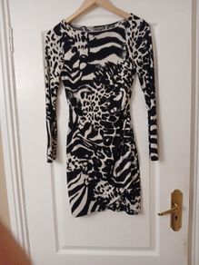 Lipsy figure hugging dress, size10.