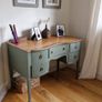 Antique writing desk, painted Image 2