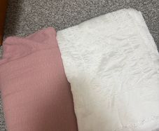 Fabric pink and white