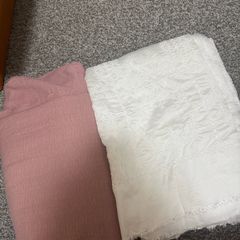 Fabric pink and white