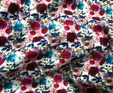 Merlot Roses Bullet Fabric