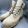 Timberland Womens Sz UK 5 EU83 Stone White Premium 6-inch Leather Boots Gum Sole Image 5