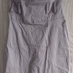 Khaki high waisted skirt with zip  size xs made in Italy