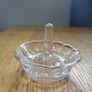 Vintage Crystal Glass Ring Holder for Sale Image 2
