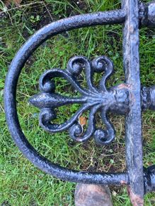 Antique wrought iron fence 7ft and more