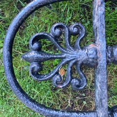 Antique wrought iron fence 7ft and more