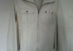 Mango Leather Cream Jacket