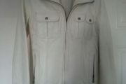 Mango Leather Cream Jacket