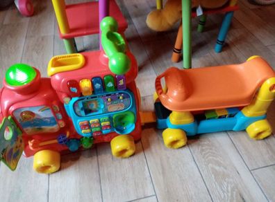 VTech Ride  on train,(musical and blocks)