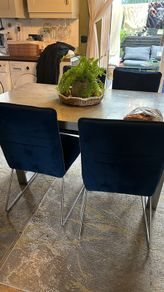 velvet blue chairs 4x