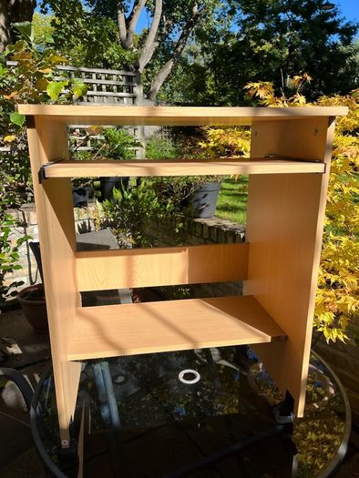 Study Desk and 2 straw chairs