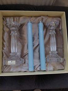 killarney crystal candle holders