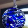 Handmade Blue Glass Globe Image 2