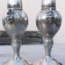 Antique Oxford Silver Plated Lead Salt and Pepper Shakers Image 5
