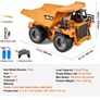 RC Remote Control Dump Truck Toy Construction Vehicle Toy 9CH 1:18 Scale Image 4