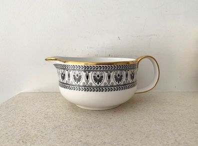 Vintage Crown Staffordshire Black Victoria Creamer
