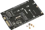 M.2 NGFF MSATA SSD to SATA 3.0 Adapter 2 in 1 Converter Card Hard Drive