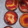 Vintage natural agate and wooden coaster set rrp 85e Image 5