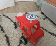 Wooden fire truck