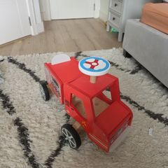 Wooden fire truck