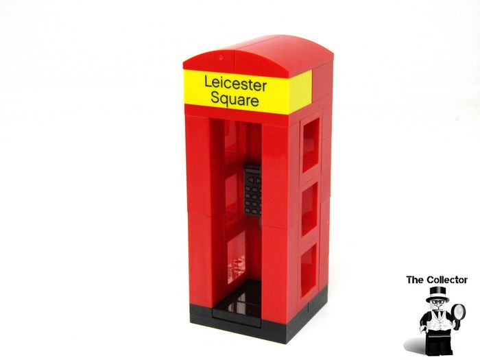 Lego London Leicester Square LBR Telephone Booth 2016 with yellow brick 1 of 500 it was a gift for Lego employees Lego only made only 500pcs