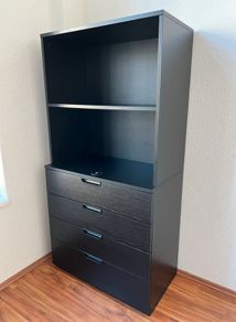 IKEA GALANT Office Storage Cabinet with Drawers and Shelving Black
