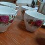 Ironstone Washington pottery hanley England, 5 tea cups and saucers Image 8
