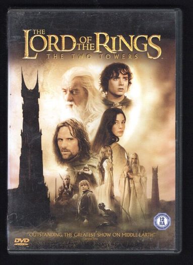 Lord Of The Rings The Two Towers DVD Movie. Staring Elijah Wood, Ian McKellen and Liv Tyler