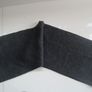 Men's Dark Grey Ribbed Scarf Image 2