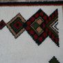 Scandinavian Handmade Thick Wool Rug with geometric pattern 48" X 31" Image 2