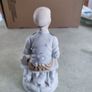 Vintage  Porcelain Old Man Smoking Pipe Cane Figurine Home Decor Collectible Image 3