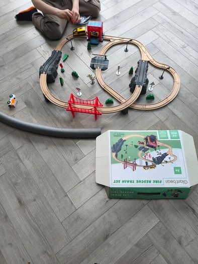 Wooden train set