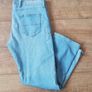 New M&S men's light blue stretch straight fit jeans W38 L29 Image 2