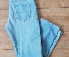 New M&S men's light blue stretch straight fit jeans W38 L29