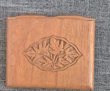 Vintage carved wooden cigarette holder