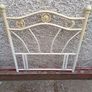 Metal single bed head frame. Image 5